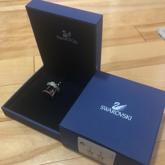 Swarovski crystal carousel charm